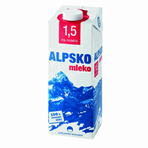 Фотографија од Млеко Алпско 1,5% 1Л