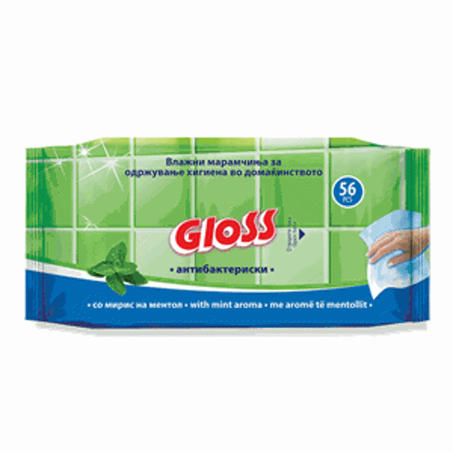 Picture of Gloss Wet handkerchief 56/1 Antibacterial Mint