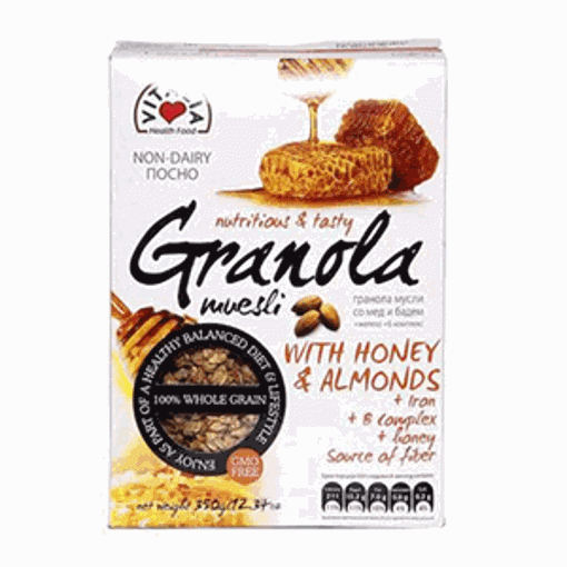 Picture of Vitalia Muesli Granola 350 gr with Honey and Almonds