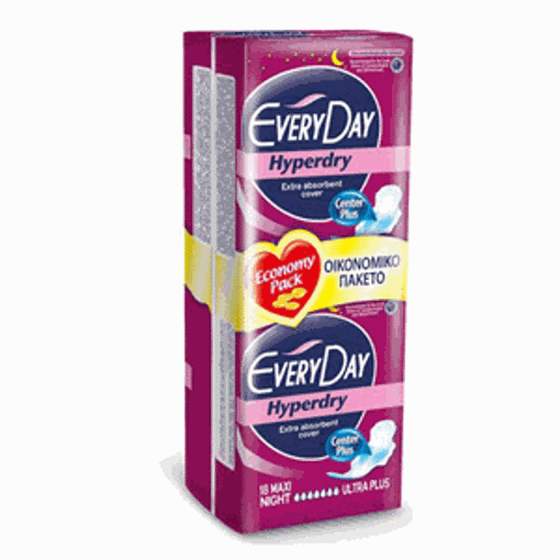 Picture of Everyday Pads Hyperdry Maxi Ultra Plus Normal 18/1 Night