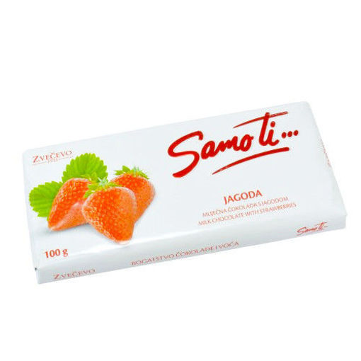 Picture of Samo ti Chocolate with Strawberry filling 100 g